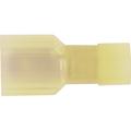 Nylon Male Quick Slide Terminal in Yellow, #12 - 10 AWG, .250 Tab, 100 Pack