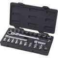 GearRatchet Set,3/8in drive, 23piece,SAE/Metric