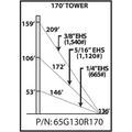 65G 170-ft Guyed Tower Kit