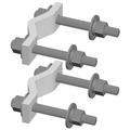 4in-9in Adapter Clamp Set for Vertical Legs
