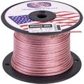2 Conductor Speaker Wire in Clear, #18 AWG, 300 V, 1000 ft