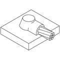 Cable to Flat Plate, 4/0 Stranded