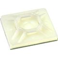 Cable Tie Mounting Pad, 1" Natural Rubber/100 pack