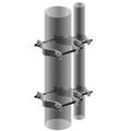 Tapered Pipe-to-Pipe Adapter for 1-1/2 to 3-1/2 in OD Pipe to 4 to 9 in OD Pipe