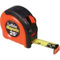 Tape Measure, 25'  long, 1in wide, Orange Case