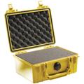 Yellow case with foam