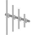 Pipe Mount Hardware Kit for 3-1/2 in OD Pipe, Hot-dipped Galvanized Steel