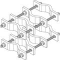 Pipe-to-Pipe Clamp for joining Two 1-1/2 to 3-1/2 in OD Round Members