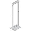 84" x 23" Open Aluminum Floor Rack, Brushed Al