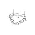 14' Water Tank sector frame with 12 x 96" pipes