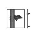 Universal Taper Pipe Mount Slider Bracket for 2-3/8 in OD, Hot Dip Galvanized