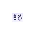 5/8 in Nylon Cable Clamp in Black, Screw Mount, 100 Pack