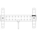 1/4" x 2" x 12" Tinned Ground Bar with Tail