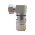 4.3-10 Right Angle Connector for 1/2 in Plenum Cable, 50 Ohm, DC – 6 GHz