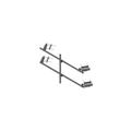 Tower Face Mount with dual 14' x 4-1/2" OD pipes