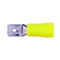 Vinyl Male Quick Slide Disconnect, #12 - 10 AWG, .250 Tab, 100 Pack