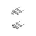 Large Leg Universal Sliding Pipe Mount Kit for 2-3/8 in OD Pipe