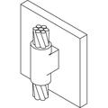 Vertical #2 Std cable to Vertical flat steel