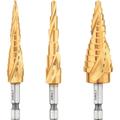 3-Piece IMPACT READY Step Drill Bit Set