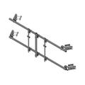 Tower Face Mount with Dual 20' x 3-1/2" OD
