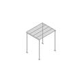 10'x12' Ice Canopy with (4) 10'6" base shoe pipes