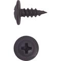 #8 Steel Phillips Wafer Head Stinger Screw in Black, 1/2 in, 1000 Pack