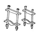 SS Tower Leg Stand Off W/ Hose Clamp