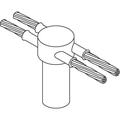 4 Way  #1, #2 Sol Or #2, #3 Str For 5/8" Gnd Rod
