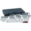 Socket Set,Metric,SAE, 118 pc