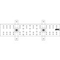 1/4" x 4" x 20" Ground bar with plexiglass cover