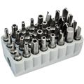 32-piece tamperproof drill bit set.