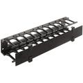 Universal horizontal cable manager 1U x 19" x 4.96