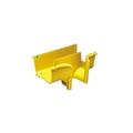 4x6 Yellow Downspout for Fiber Feed with 4" Exit