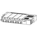 GE CPS6000 19" Shelf w/ 4 Rectifier Slots