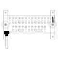 1/4" x 4" x 12" Tinned Ground Bar Assembly