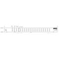1/4x1.5x19.25 Tin Rack Ground Bar Horizontal Kit