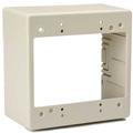 Dual Gang Junction Box, PVC, Ivory, 1/bag