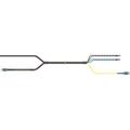 20 ft Hybrid Cable Assembly, DLC - DLC 2 Fiber Duplex, Weather Shroud Installed