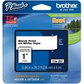 24mm (0.94") Black on White tape for P-touch 8m