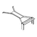 Adjustable rack bracing kit; 19" rack, black.