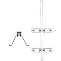 Wall Mount for 3-1/2" OD Pipes