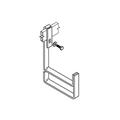 Power cable support, single, flat black