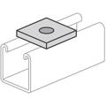 Square Washer, Flat, 3/8"Steel/Electro-Galvanized