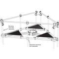 Upper Support Rail Kit for platforms, 14ft face