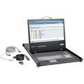 1U Rack-Mount Console with 19 in LCD, DVI or VGA