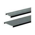 Duct cover, 4" W x 6' length, PVC, black.
