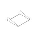 Single-Sided Shelf, Steel, Black