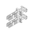 Fast Access RRU Mount Kit for Back-to-Back Mounting of 2 RRUs
