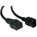 6' AC Power Cord, C19 to C14, 3x14AWG 100-250V 15A