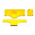 2"x2" Yellow FiberGuide Horizontal T-Kit w/ Cover